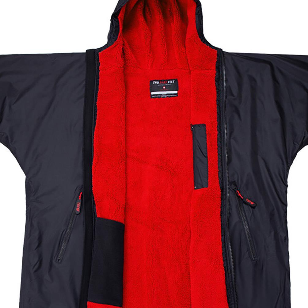 Two Bare Feet Kids Weatherproof Changing Robe & Changing Mat - Black / Red Extra Image 2